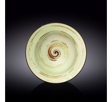 Тарілка Wilmax Spiral Pistachio 25,5см 350мл глибока WL-669127A