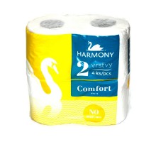 Папір туалетний білий TOAL.PAPIER HARMONY COMFORT 4 19м двохшаровий