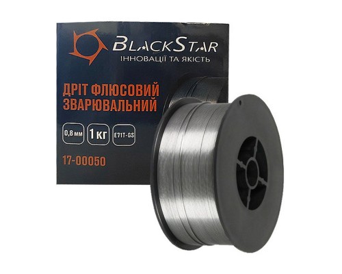 Дріт зварювальний порошковий 0,8мм 1кг BlackStar E71T-GS 17-00050