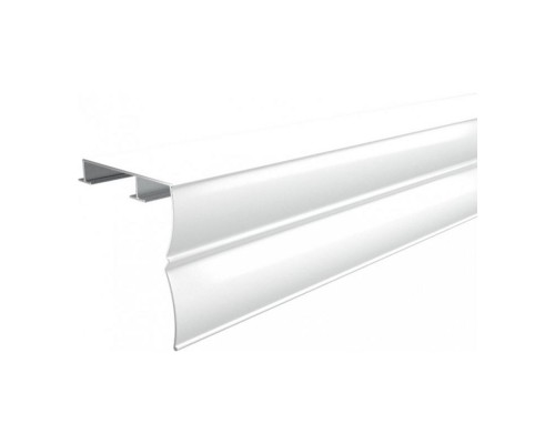 Карниз 4,0м алюмінієвий білий (40*45мм)+комплект фурнітури