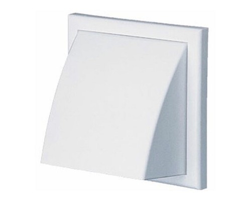 Решітка вентиляційна 148*153мм D100мм зовн.звор.клапан сіра ND10FVP