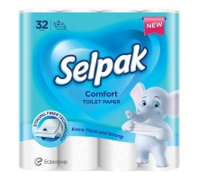 Папір туалетний целюлозний Selpak Pro Comfort 2-х шар. 32шт