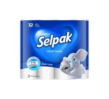 Папір туалетний целюлозний Selpak Pro Comfort 3-х шар. 32шт