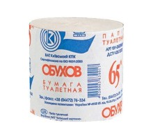 Папір туалетний ОБУХІВ еко комф.рулон 1шар 2шт/уп