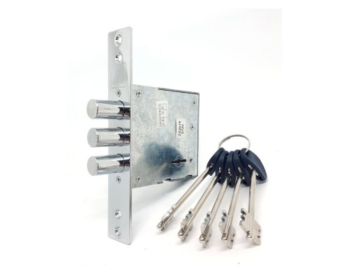 Замок сувальдний CLASS 0641 з ручкою KEDR 43-323-CR лівий 146331/14172