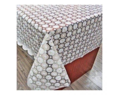 Скатертина (клейонка) ПВХ LACE MEGA 132см*22м термостійка 009-А 024-E