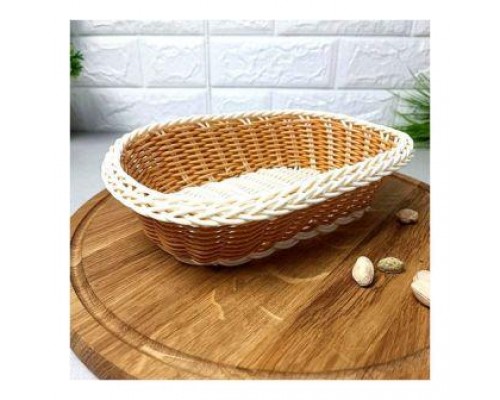 Кошик-плетінка для хліба/фруктів овал 27*23*7 STENSON R85157