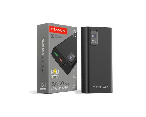 Павербанк Titanum TPB-727S-B/W Black/White 20000 mAh