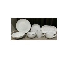 Блюдо овальне  Ardesto Bagheria 25х13см біле кераміка AR2925WGP