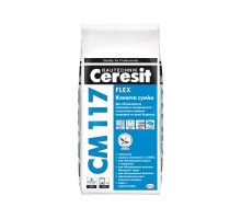 Клей для плитки керам. CERESIT CM-117 Flexible термостійкий, еластичний 5кг 11137