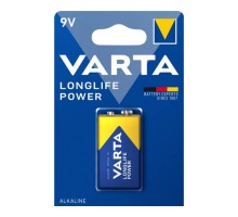 Батарейка VARTA Longlife 6LR61 (жовта полоса) крона ALKALINE 1шт/уп