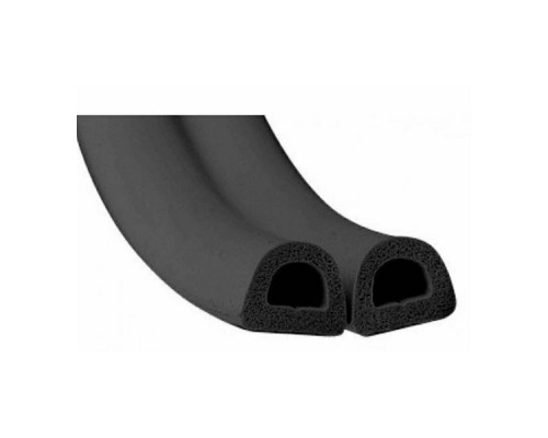 Ущільнювач самоклеючий D 12*14мм гумовий SANOK сірий графіт