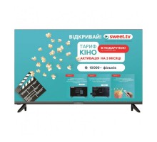 Телевізор AKAI AK32HHD22W 32" чорний  Smart-TV 1366*768 Wi-Fi+BT WebOS 1/8Gb S2/T2 DirectLED 200*100мм 60Гц 55Вт 132975