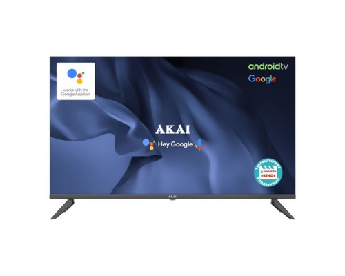 Телевізор AKAI AK43D22UG 43" чорний  Smart-TV 3840x2160 Wi-Fi+BT Android 2/16Gb S2/T2 DirectLED 200*100мм 60Гц 85Вт 137299