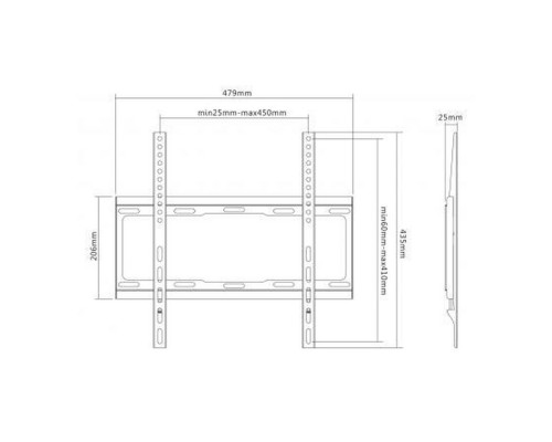Кронштейн SATELIT 32-65 FIX 400 фіксований