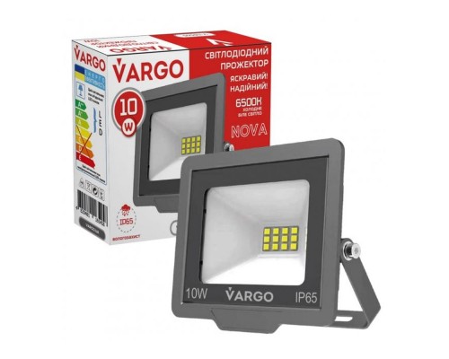 Прожектор 10W VARGO 220V 900lm 6500K V-116545 Прожектор 10W VARGO 220V 900lm 6500K V-116545