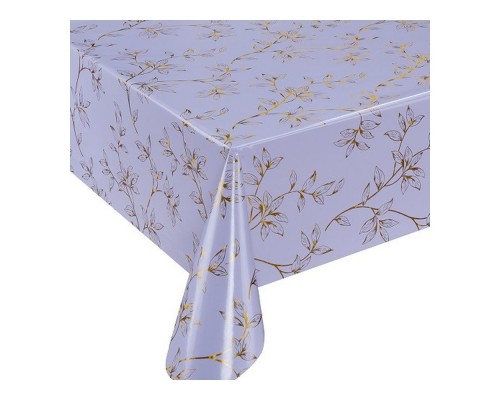 Скатертина (клейонка) силіконова 60см*20м Mariya Crystal Lazer прозора "рідке скло" 0,8мм 106107