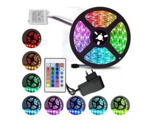 Стрічка світлодіодна 5В (мікс) 5м + пульт керування + ВТ