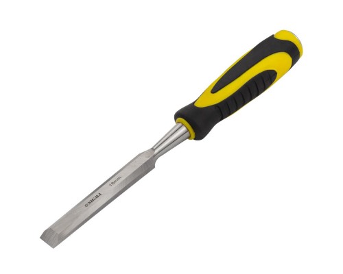 Стамеска ударна 20мм CrV гумова ручка СИЛА 329065