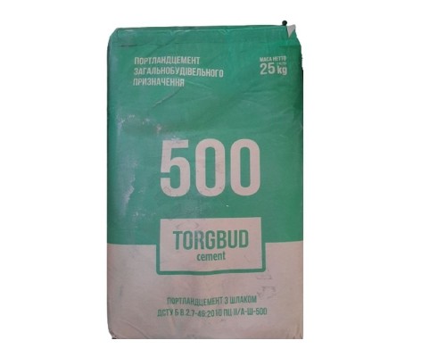 Цемент завод ПОЛІМІН ПЦ-2 TORGBUD М500 ГОСТ 25кг ваговий
