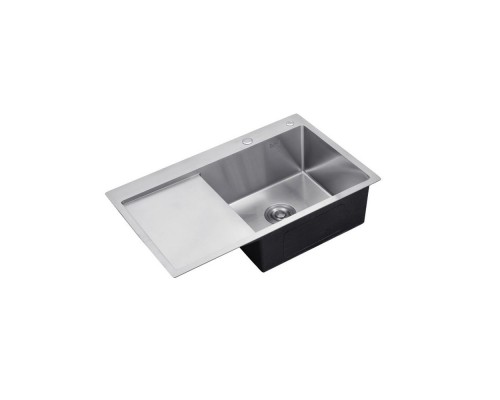 Мийка KRONER Handmade Geburstet-7849RHM 3.0/1.0мм 215 права інтегрована 025276