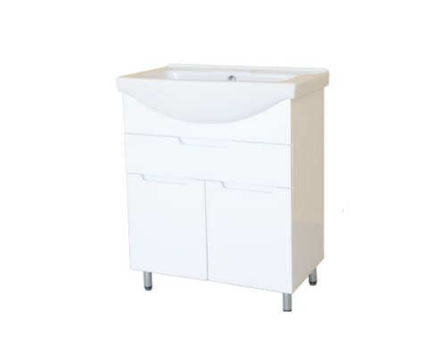 Тумба №60 Вісла Т-6 +умивальник Церсанія з  шухлядами вирізні ручки 92864