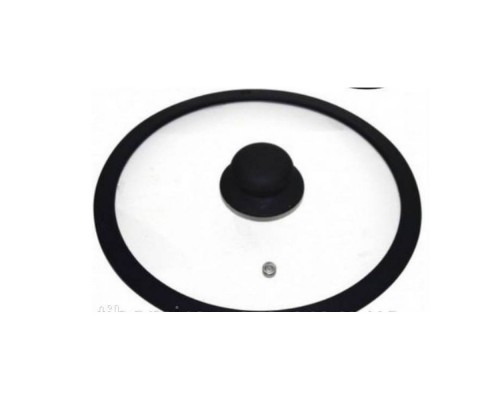 Кришка скляна з силіконовим бортиком d.24см FRU-985