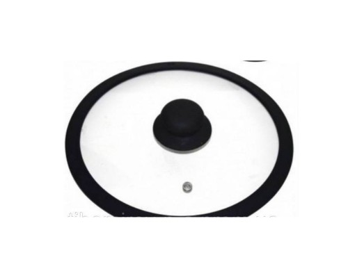 Кришка скляна з силіконовим бортиком d.28см FRU-987