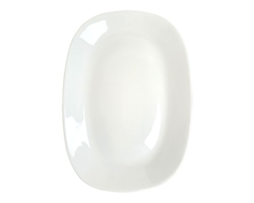 Тарілка овальна Blanco Square 230мм Vittora V-230S-F
