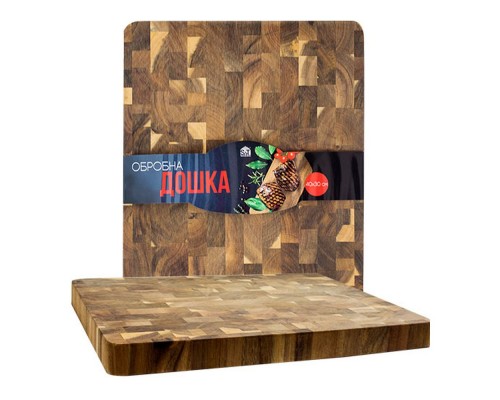Дошка кухонна 40*30*3,3см тік 8829 S&T Дошка кухонна 40*30*3,3см тік 8829 S&T