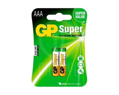 Батарейка GP Super AАA/LR03 2pcs 361486