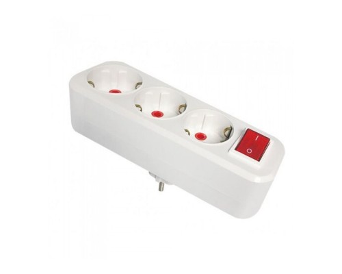 Розгалужувач трійник Mutlusan прямий з вимикачем 16А 65-53-15