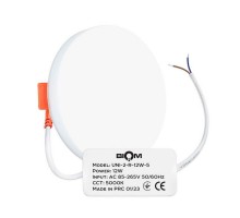 Світильник LED Biom 12W 5000К врізний коло 175-265V UNI-2-R12W-5