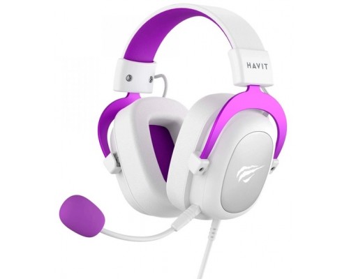 Навушники ігрові HAVIT HV-H2002d з мікрофоном White/Purple Навушники ігрові HAVIT HV-H2002d з мікрофоном White/Purple