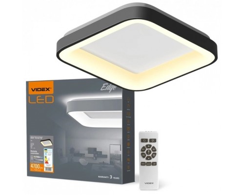 Світильник LED VIDEX EDGE-SC-72W-BLACK квадрат VLE-ESC-72B