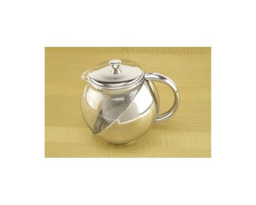 Заварник 500мл з загарт скла і нерж сталі 0111