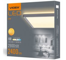Світильник LED VIDEX 24W з декоративною підсвіткою 4000K білий VL-DL3S-244W