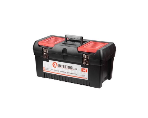 Ящик для інструментів INTERTOOL з метал.замком 24/610*255*251мм BX-1024