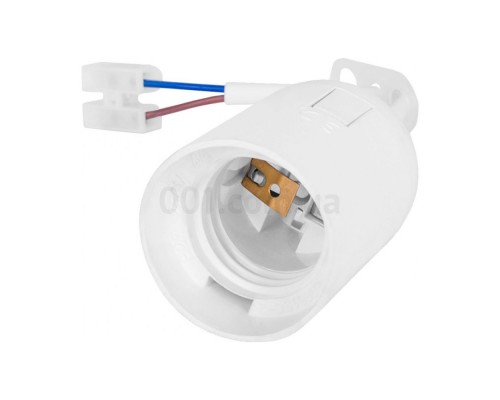 Патрон електричний підвісний Е27 пластик білий з проводом і кл.колодкою E.NEXT s9100057
