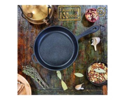 Сковорода чавунна Maysternya 22*4см з ручкою Т2012Ук