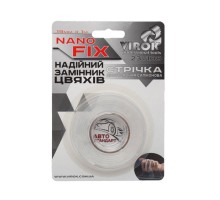 Стрічка 2-х стор. силіконова 19мм*1м VIROK Nano Fix 23v108