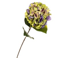 Квіти декоративні Гортензія 45см лимонно-фіолетова 2000-004PL