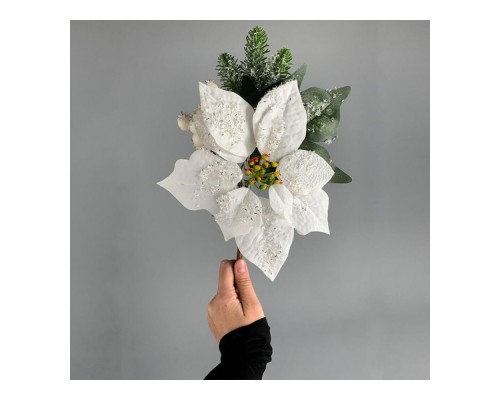 Гілка декоративна Чортополох 38см блакитний 8100-053