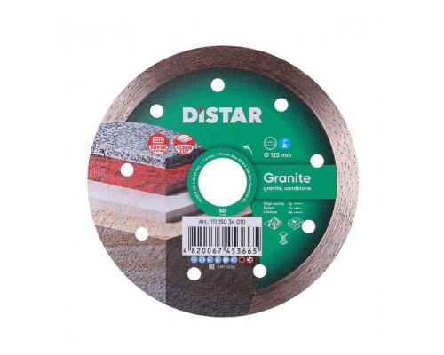 Диск алмазний DISTAR 125*1.4*22,2 плитка суцільний 5D Granite 11115034010-1414