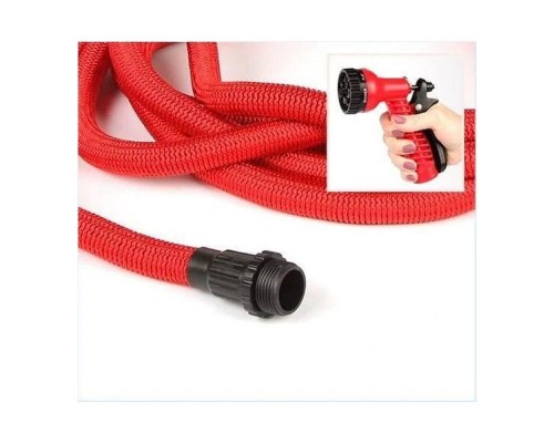 Шланг поливальний розтяжний 5-25м/50 Magic Garden червоний