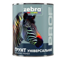 Емаль-грунт 2,5кг ЗЕБРА PROF 010P білий