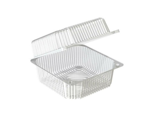 Контейнер прозорий 910мл. ПС-100 20D-1 квадрат 2948