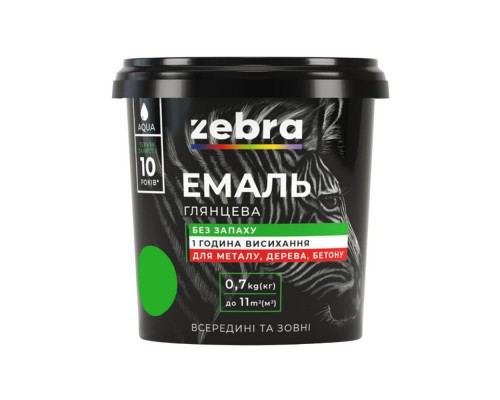 Емаль 0,7 кг ZEBRA Серія AQUA  48 синій