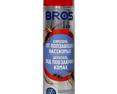 Інсектицидний засіб Bros 400мл Аерозоль в/літаючих та повзаючих комах