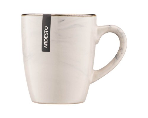 Чашка Ardesto Siena 360мл порцеляна біло-блакитний AR2936SWB